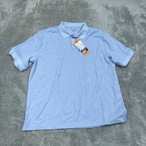Marc New York XXL Sweater Polo Shirt Andrew Marc Light Blue a1217